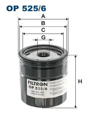 FILTRON OP525-6 | Yağ Filtresi VW Transporter T5 T6 2 0 TDI Cfca 09 19