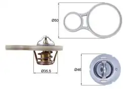 MAHLE TX25591 | Termostat 91°C Mini Cooper R50 / R52 / R53 W10-W11 01-09