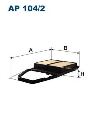 FILTRON AP104-2 | Hava Filtresi Civic HB Sedan 01 06 1 4 1 6