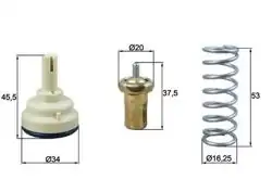 MAHLE TX181105D | Termostat Golf V/VI Jetta III/IV Passat B6 Eos Scirocco Tiguan CAXA 1.4 TSI