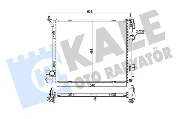 KALE 355525 | Radyatör Nissan X Traıl T32 1 6 dCi 1 6 Dıg T 14