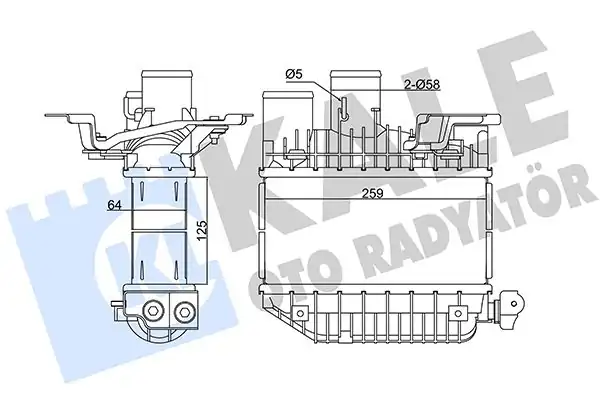 KALE 345135 | Turbo Radyatörü İntercooler Toyota Avensis Corolla 2 0 D 4d 99 08
