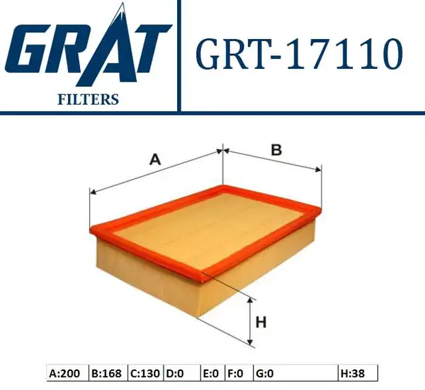 GRAT 17110 | Hava Filtresi Ford Escort Zetec CLX 95