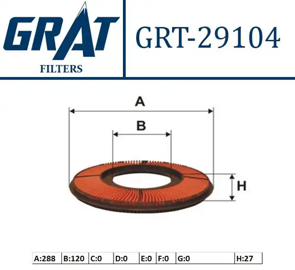 GRAT 29104 | Hava Filtresi Mazda 323 90 96