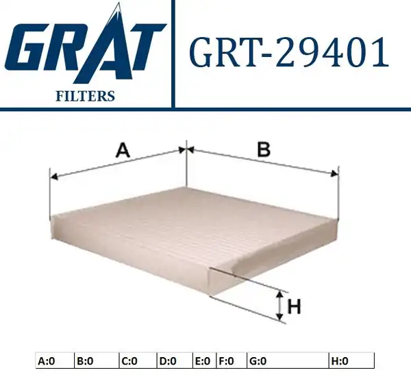GRAT 29401 | Kabin Filtresi Mazda 2 1 2 1 4 1 6 Mazda 6 1 8 2 0 16v 02 Mazda 6 1 8 2 0