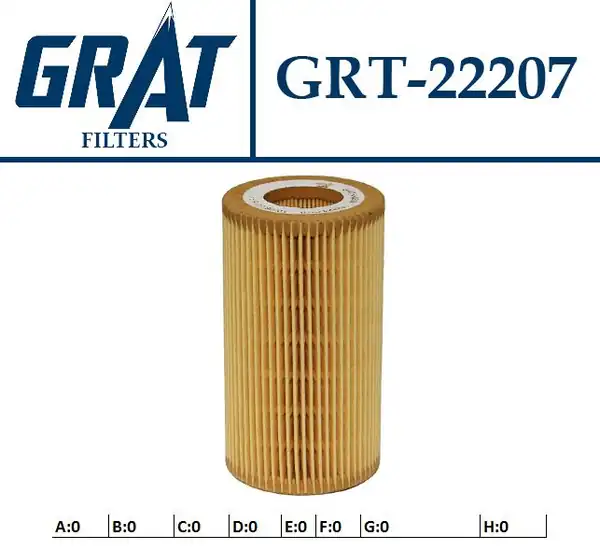 GRAT 22207 | Yağ Filtresi Mercedes Om651 W204 212 639 906 910