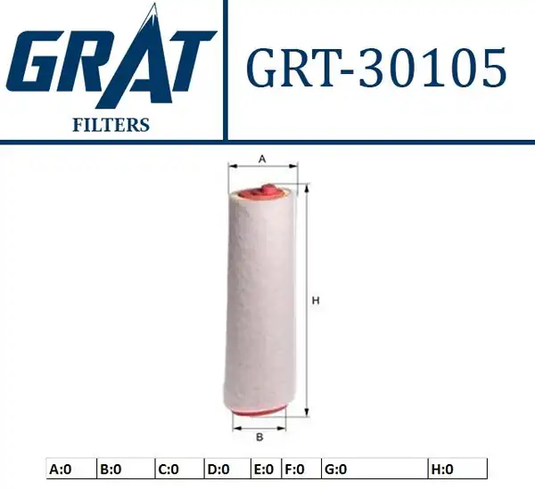 GRAT 30105 | Hava Filtresi Bmw M57 E53 R Rover 3 0 Td6 Vogue