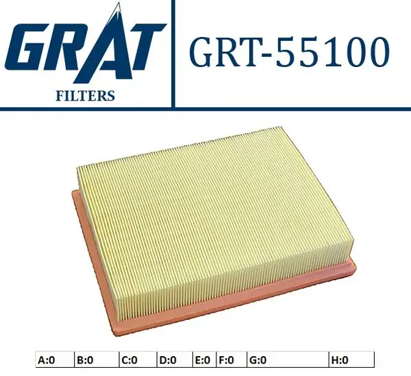 GRAT 55100 | Hava Filtresi Ssangyong Actyon 2 0xdi 05 Actyon Sports 2 0xdi 07 12 Kyron 2 0xdi 05
