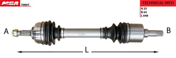 MGA 70897 | Aks Sol Komple Citroen C5i C5 II Dv6 1 6 Hdi Ew7a Ew7j4 Ew10a