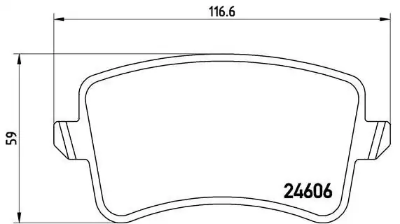 MGA 56503 | Arka Fren Balatası Audi A4 08 16 A5 08 17 Q5 09 17 Ozel Üretim
