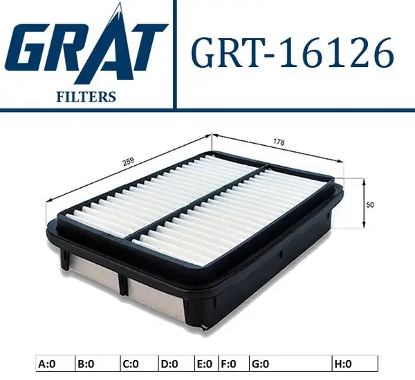 GRAT 16126 | Hava Filtresi Hyundai Santafe 00 05