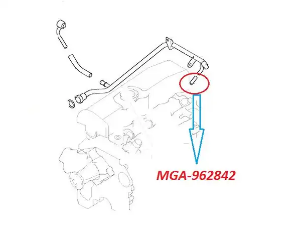 MGA 962842 | Hortum Kalorifer 10mm X7cm Hyundai Starex 97 08 Starex Libero 03 08 5 Adet