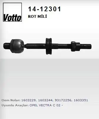 VOTTO 14-12301-14 | 12301 Rot Mili Opel Vectra C