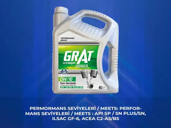 GRAT 601604 | Motor Yağı Tre 0w16 Tam Sentetik Api Sp Sn Plus İlsac Gf 6b 4 Adet