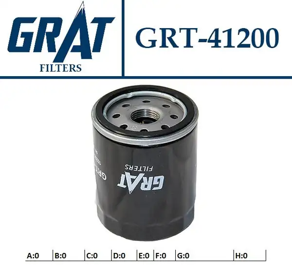 GRAT 41200 | Yağ Filtresi Hyundai Atos İ10 İ20 Picanto Kia Ceed 15 18 Fiat Albea Nissan Micra Note Primera Renault