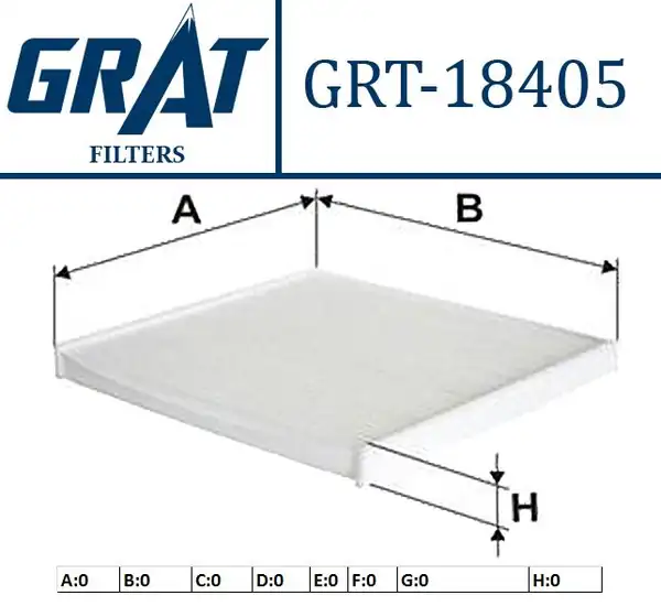 GRAT 18405 | Kabin Filtresi Toyota Corolla Verso 02 04