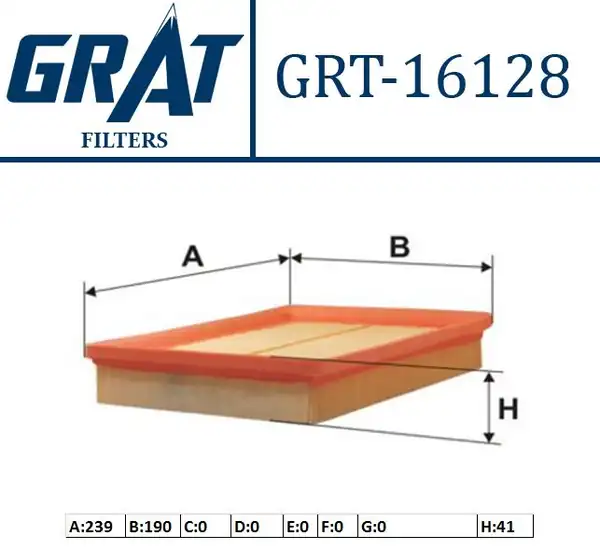 GRAT 16128 | Hava Filtresi Hyundai Sonata 98 04