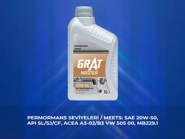 GRAT 620501 | Motor Yağı 1 Litre 20w50 Api Sl Cf 12 Adet
