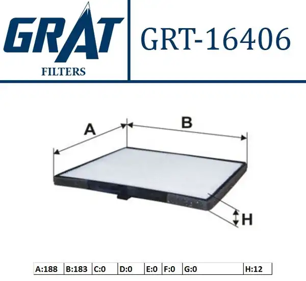 GRAT 16406 | Kabin Filtresi Hyundai İ10 08 11 Kia Picanto 04 10