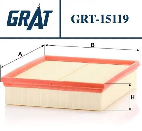 GRAT 15119 | Hava Filtresi VW Polo V Audi A1 Seat Toledo IV Ibiza V Skoda Rapid 1 8 TSI TFSI Gtı 1 6 TDI