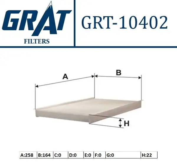 GRAT 10402 | Kabin Filtresi Fiat Palio Albea