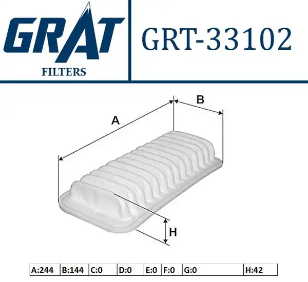 GRAT 33102 | Hava Filtresi Daihatsu Terios 1 3 97 05
