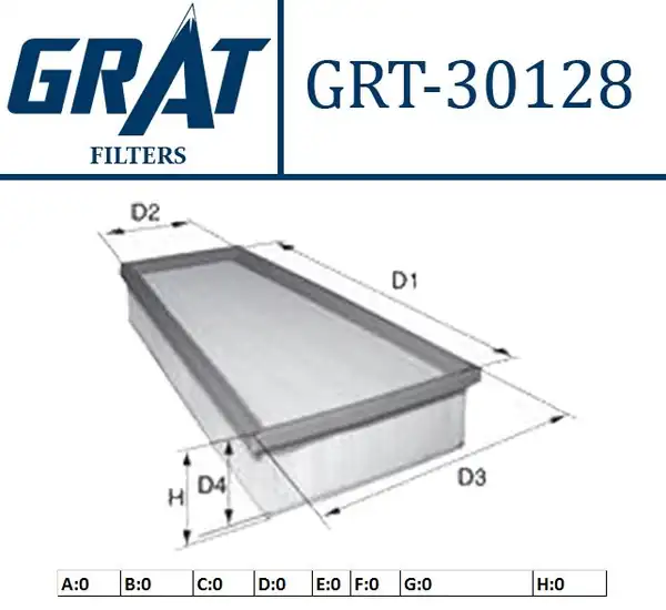 GRAT 30128 | Hava Filtresi Bmw B37 B38 B47 B48 F40 F44 F45 F46 F48 F39 F56 F55 F54 F57 F60