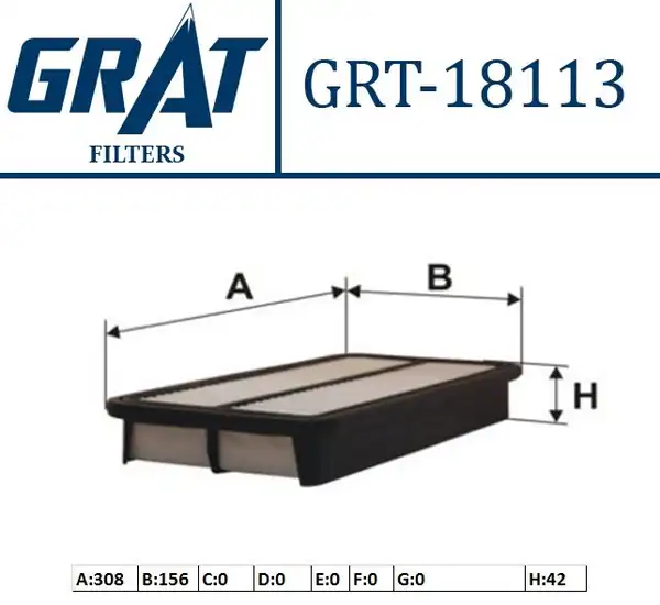 GRAT 18113 | Hava Filtresi Toyota Corona 92 97 At191 3s Rav 4 2 0 16v 94 00 Carina Avensis St220