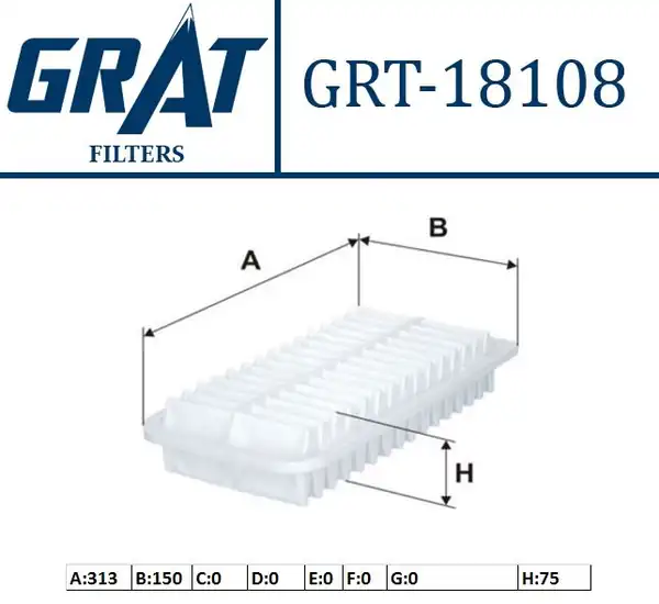 GRAT 18108 | Hava Filtresi Toyota Yaris Rav4 Avensis Verso 1 4 2 0 D4d Dizel 06 15