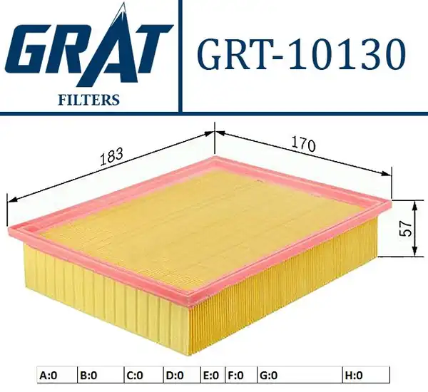 GRAT 10130 | Hava Filtresi Fiat Sedıcı 1 9d 06 Suzuki Sx4 1 9ddis 06