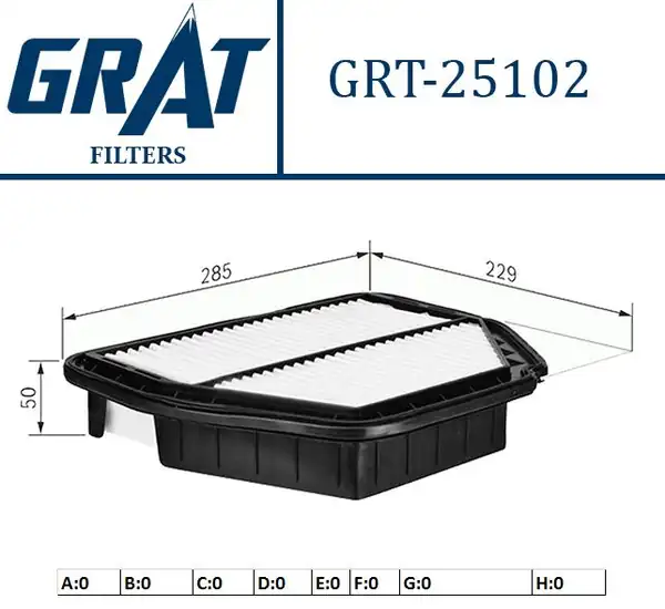 GRAT 25102 | Hava Filtresi Chevrolet Captiva 07 11 Opel Antara 07 11 2 0 CDTI