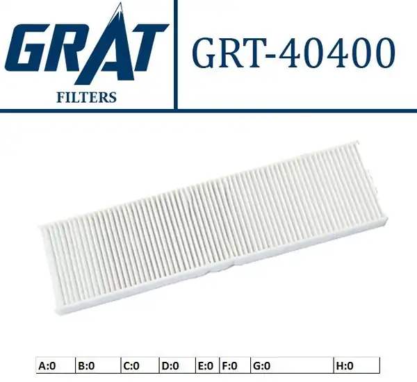 GRAT 40400 | Kabin Filtresi Mini One 09 Cooper 10 Cooper S 06