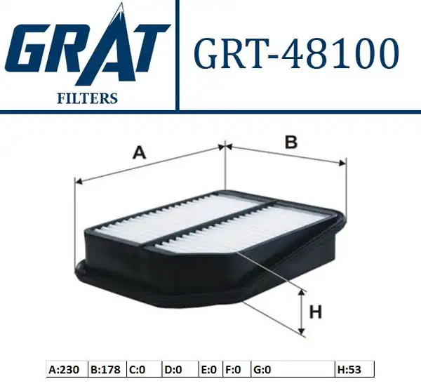 GRAT 48100 | Hava Filtresi Suzuki Grand Vitara 06 11