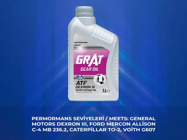 GRAT 600031 | ATF III 1 Litre ATF III GM Dexron III 12 Adet