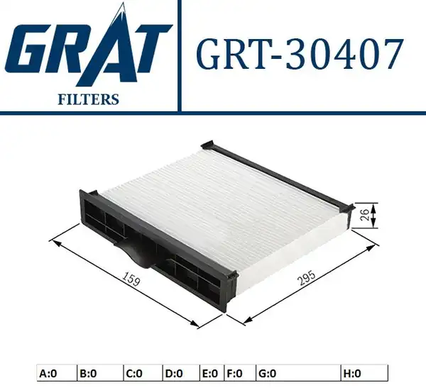 GRAT 30407 | Kabin Filtresi Bmw 316i 90 99 318i 90 99 320i 95 99 325i TD Tds 90 99