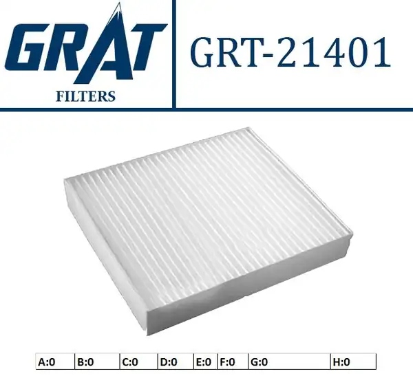GRAT 21401 | Kabin Filtre Mitsubishi Colt 1 3 1 5 04 12
