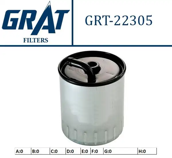 GRAT 22305 | Yakıt Filtresi Mercedes Om611 Om612 C Serisi W203 01 07 CLK C209 02 09