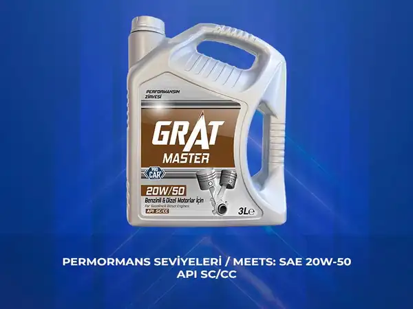 GRAT 620513 | Motor Yağı 3 Litre 20w 50 3 Api Sc CC 6 Adet