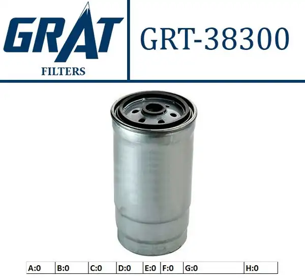 GRAT 38300 | Mazot Filtresi Fiat Ducato 2 3 JTD Kia Sorento 03 08 2 5 CRDI Hyundai Starex H1 08 12