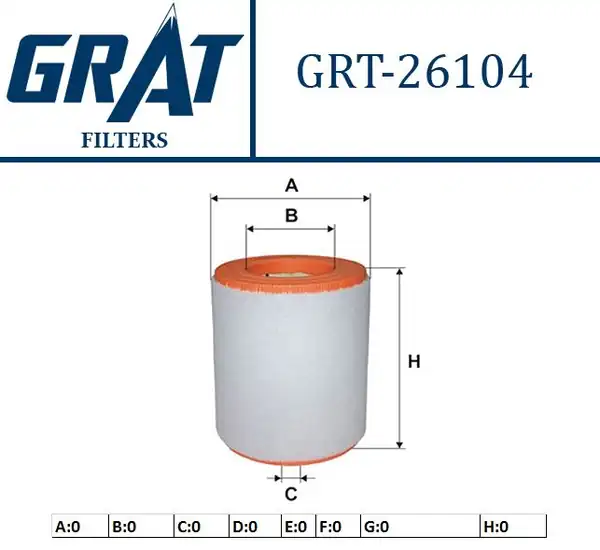 GRAT 26104 | Hava Filtresi Audi A7 3 0 TDI 2010