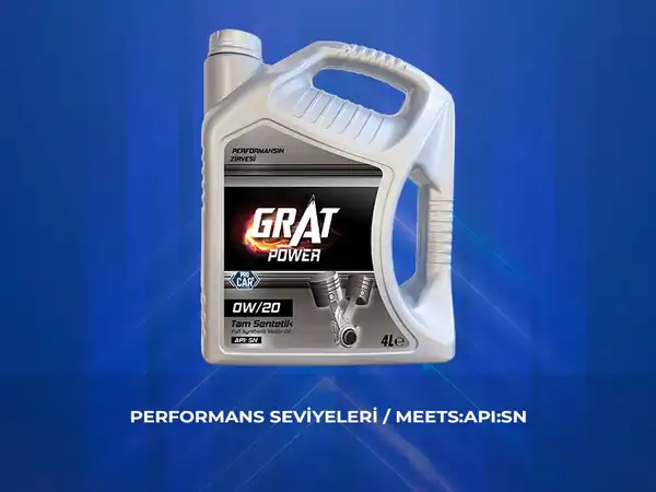 GRAT 600204 | Motor Yağı 4 LT 0w20 Tam Sentetik Api Sn 4 Adet