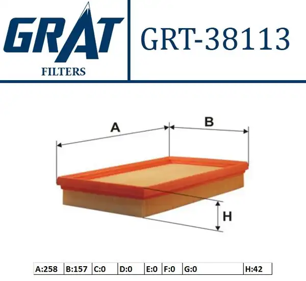 GRAT 38113 | Hava Filtresi Kia Sephıa 93 97