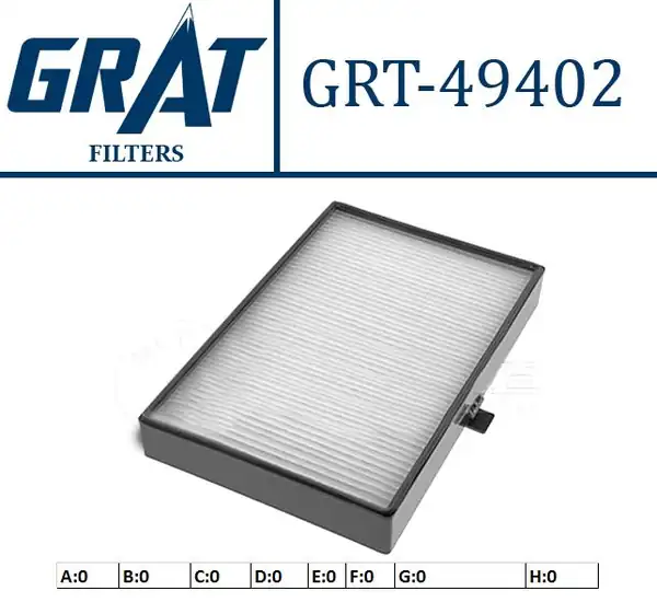 GRAT 49402 | Kabin Filtresi Volvo C70 97 05 S70 97 00 V70 97 00