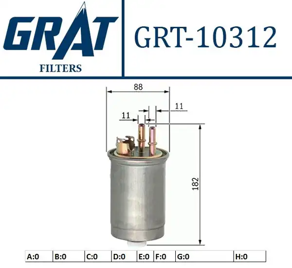 GRAT 10312 | Yakıt Filtresi Fiat Doblo 1 9d