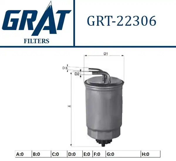 GRAT 22306 | Yakıt Filtresi Mercedes Om642 646 Spr 639 203 211 245 300c