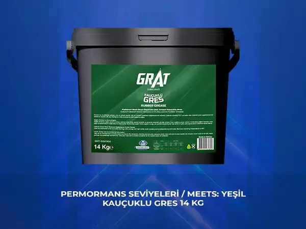 GRAT 602002 | Yeşil Kaucuklu Gres 14 Kg