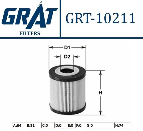 GRAT 10211 | Yağ Filtresi Fiat Grande Punto 1 9 Mtj Opel Astra H Vectra C Sıgnum Zafira B 1 9 CDTI