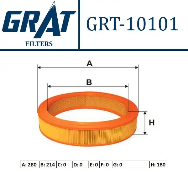 GRAT 10101 | Hava Filtresi İçi Telli Fiat Dogan SLX