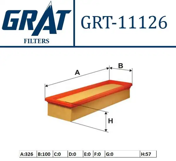 GRAT 11126 | Hava Filtresi 115 BG Laguna İ 2 0 F3r