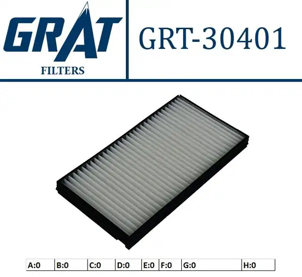 GRAT 30401 | Kabin Filtresi Bmw 5 6seri 03 E60 E61 E63 E64 Takım